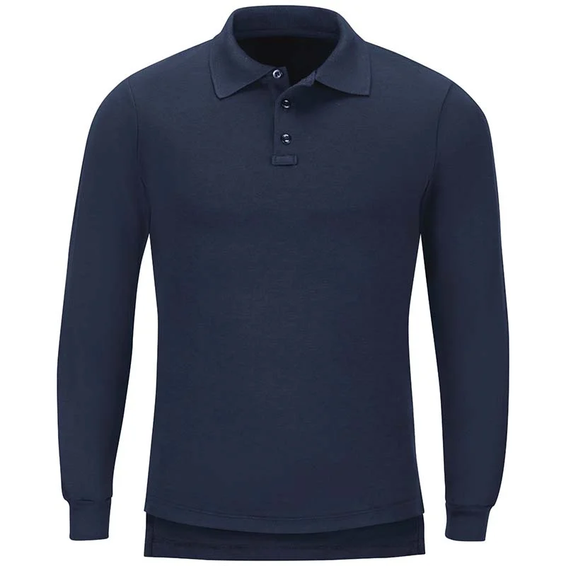 POLO LONG SLEEVE 3 Button TECASAFE PLUS 6.7 oz